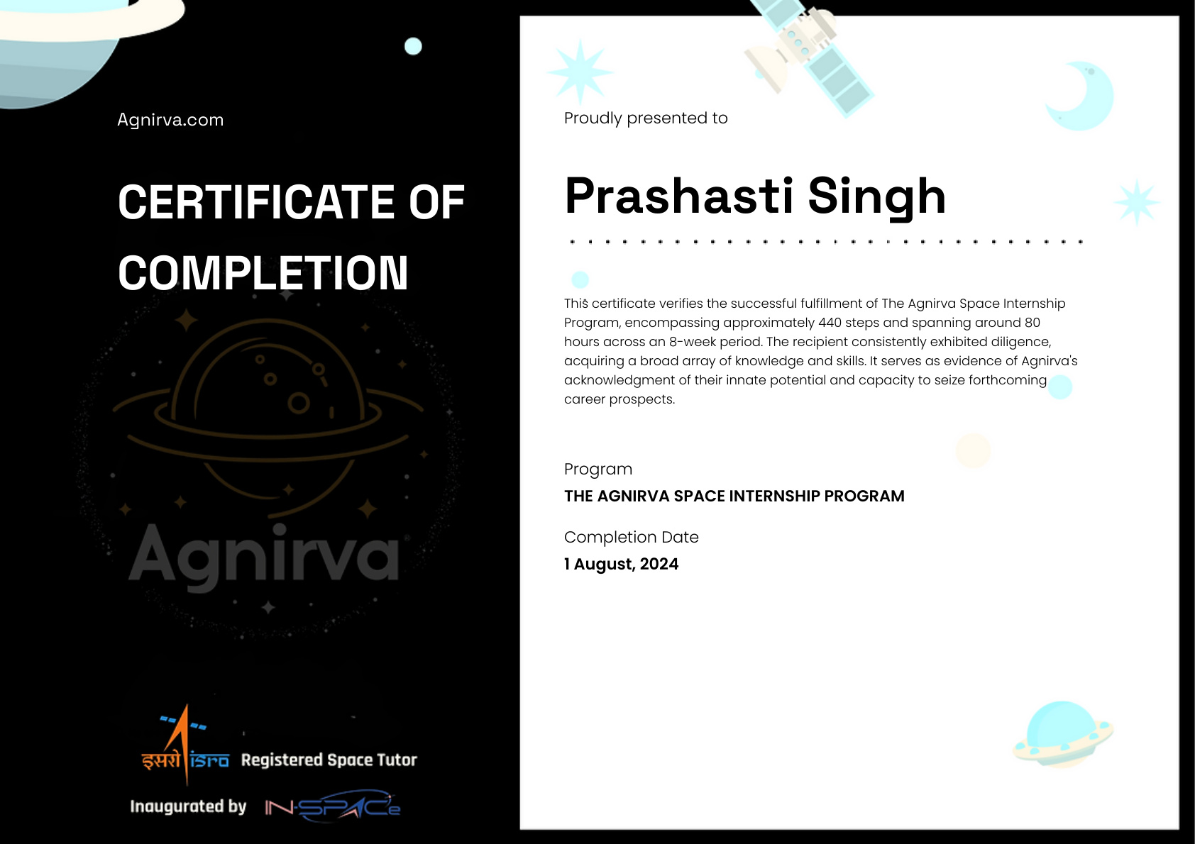 Certificate of Completion